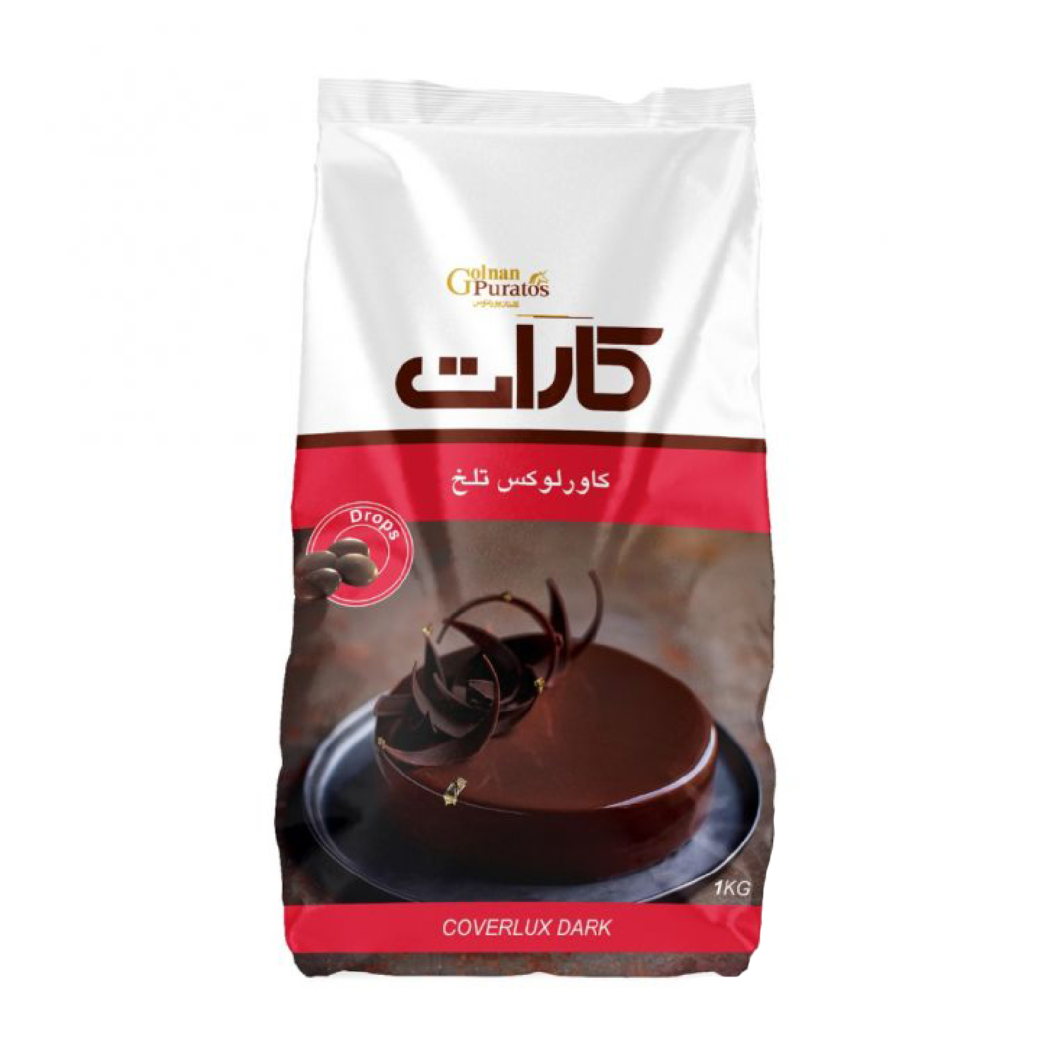 شکلات کارات تلخ سکه ای گلنان پوراتوس 5 کیلویی