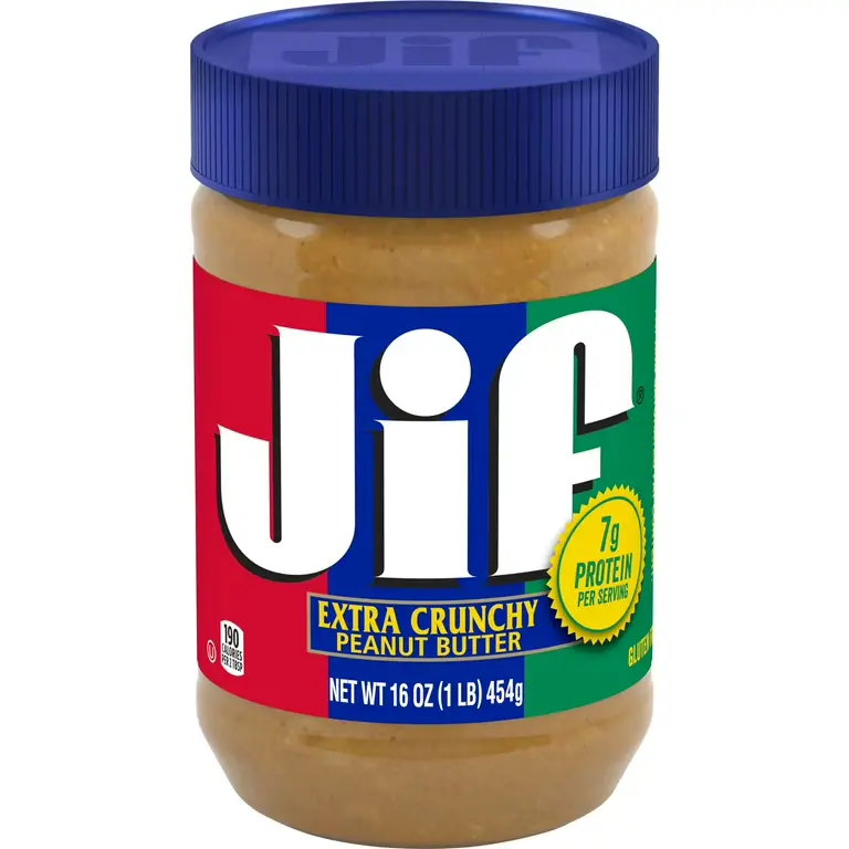 کره بادام زمینی جیف کرانچی - jif crunchy peanutbutter